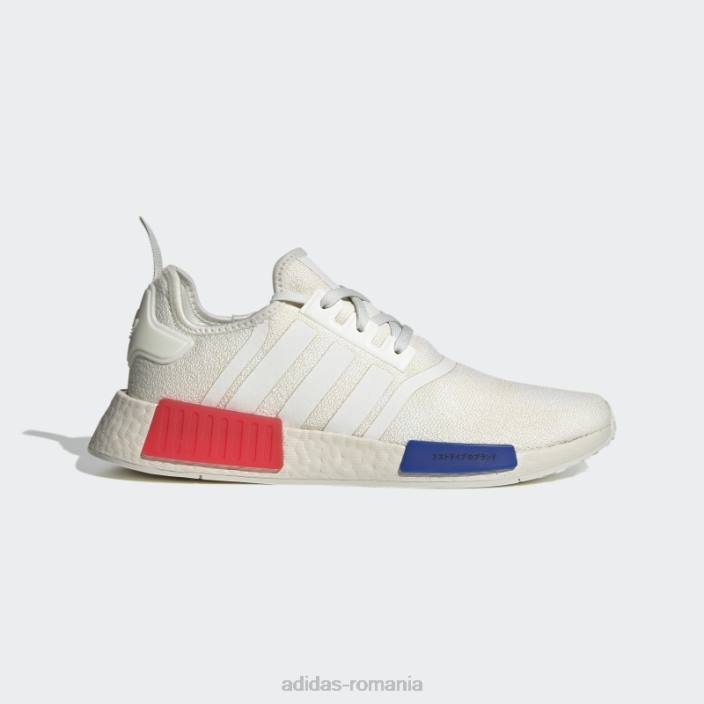 Adidas nuanță albă pantofi nmd-r1 bărbați nuanță albă/roșu glorie/albastru 2JBN3989