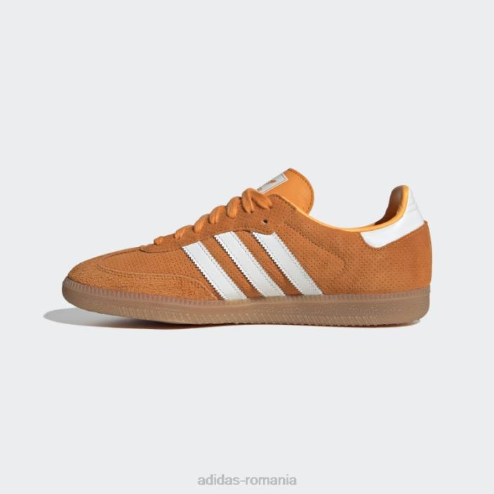 Adidas orange rush samba og pantofi bărbați papură portocalie/alb/gumă 2JBN12502