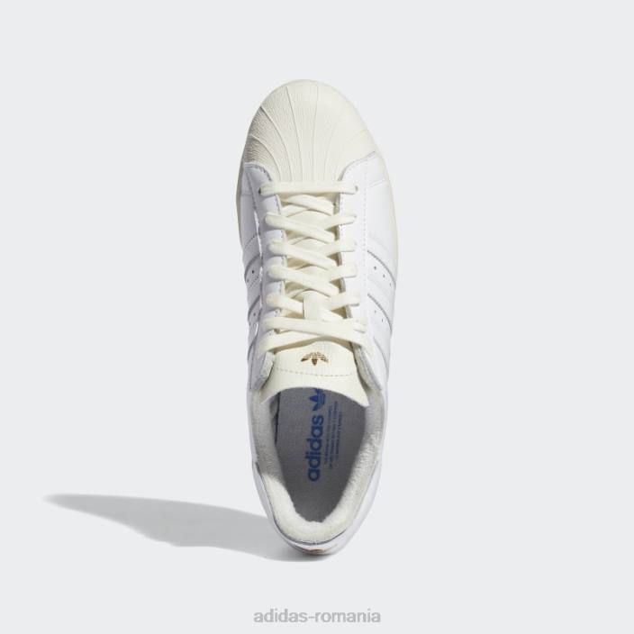 Adidas pantofi Blue Bird Superstar 82 bărbați pasăre albă/albastru 2JBN4558