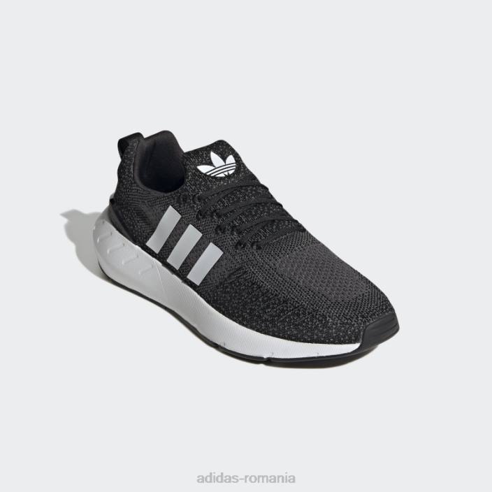 Adidas pantofi Swift Grey Run 22 bărbați negru/alb/gri 2JBN13