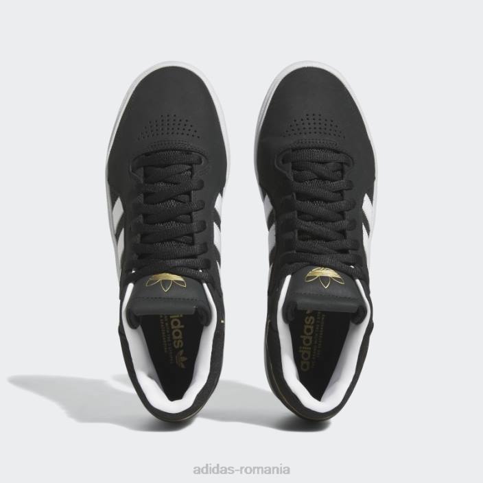 Adidas pantofi Tyshawn aurii metalici bărbați negru/alb/auriu metalic 2JBN4626