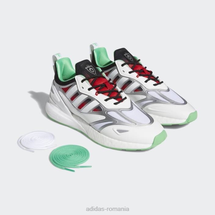 Adidas pantofi adidas gamora zx 2k boost argintii bărbați argintiu/alb/stacojiu 2JBN693