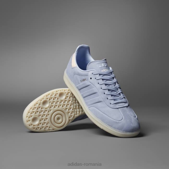 Adidas pantofi adidas samba albastru bărbați albastru zori/cuart/aluminiu 2JBN6249