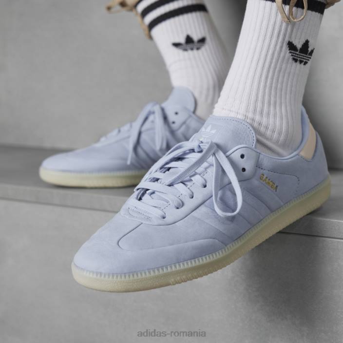 Adidas pantofi adidas samba albastru bărbați albastru zori/cuart/aluminiu 2JBN6249