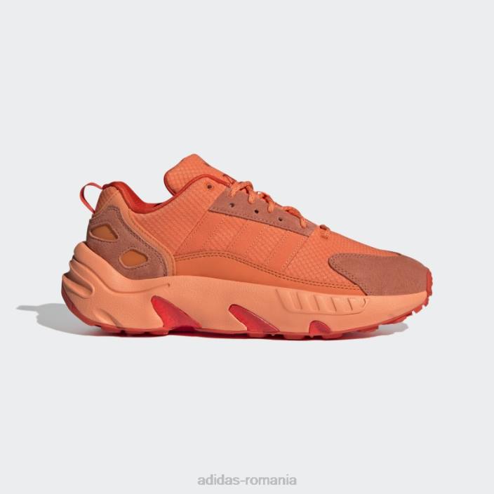 Adidas pantofi adidas zx 22 boost portocalii bărbați portocaliu/portocaliu îndrăzneț 2JBN717