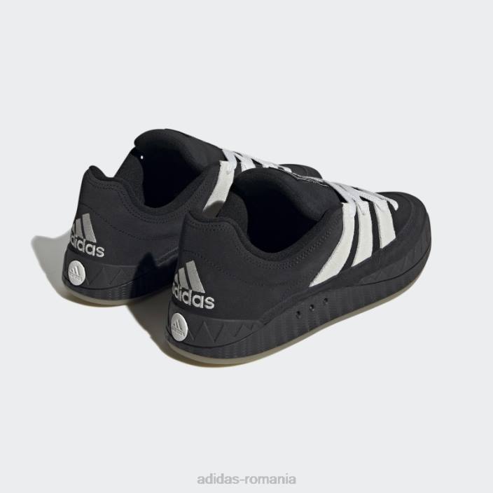 Adidas pantofi adimatic negri bărbați negru/alb/gumă 2JBN109