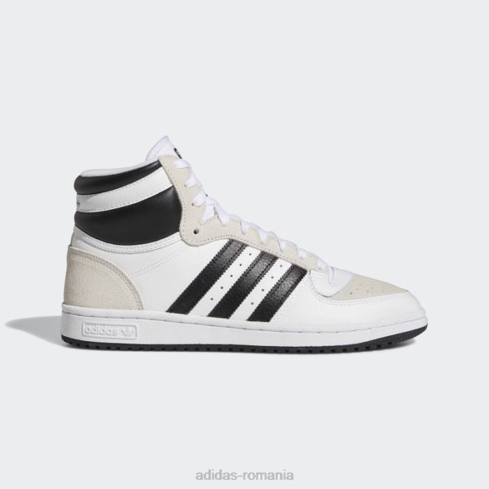 Adidas pantofi albi de top zece rb bărbați alb negru 2JBN5945