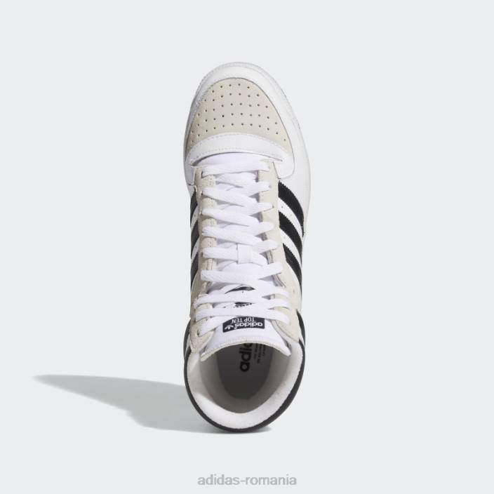 Adidas pantofi albi de top zece rb bărbați alb negru 2JBN5945