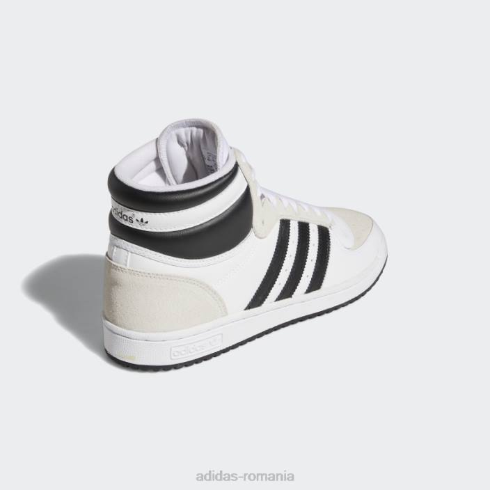 Adidas pantofi albi de top zece rb bărbați alb negru 2JBN5945