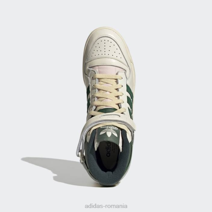 Adidas pantofi albi forum 84 bărbați alb/verde închis 2JBN233