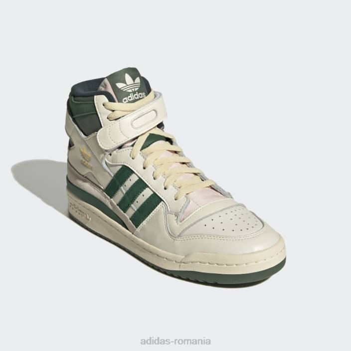 Adidas pantofi albi forum 84 bărbați alb/verde închis 2JBN233