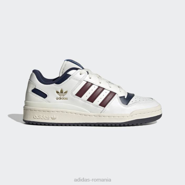 Adidas pantofi albi forum low cl bărbați alb roșu 2JBN4426