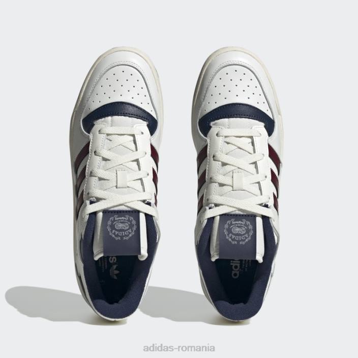 Adidas pantofi albi forum low cl bărbați alb roșu 2JBN4426