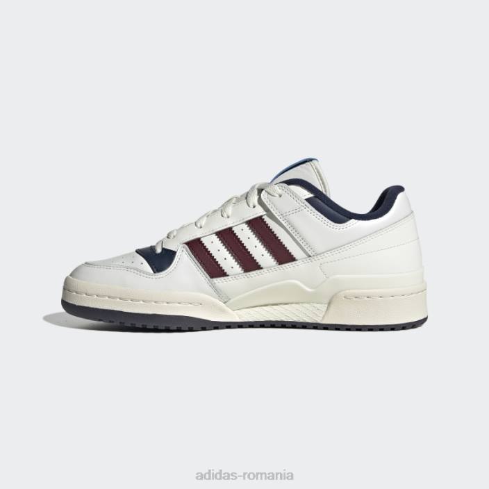 Adidas pantofi albi forum low cl bărbați alb roșu 2JBN4426
