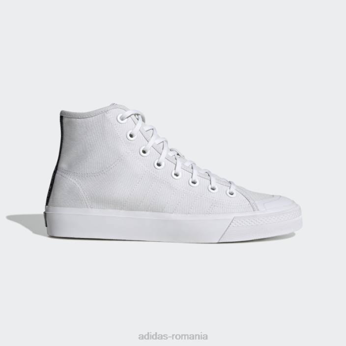 Adidas pantofi albi nizza hi bărbați alb negru 2JBN527