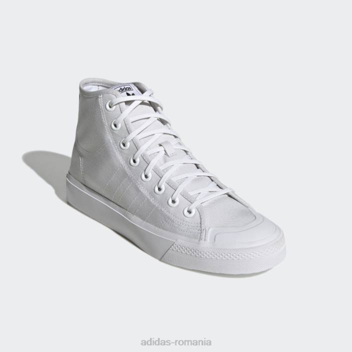 Adidas pantofi albi nizza hi bărbați alb negru 2JBN527