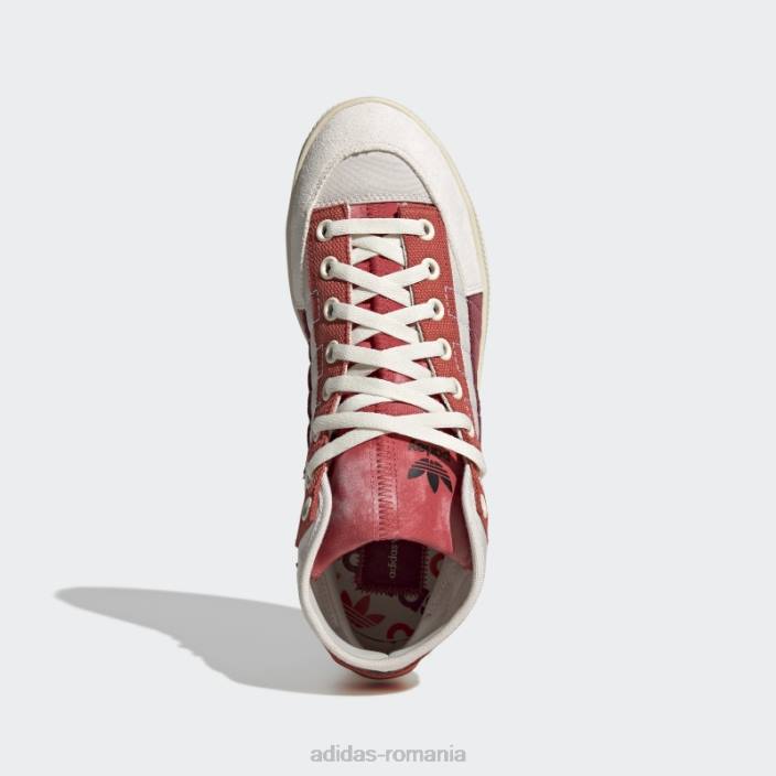 Adidas pantofi albi nizza parley eleganti bărbați alb 2JBN466