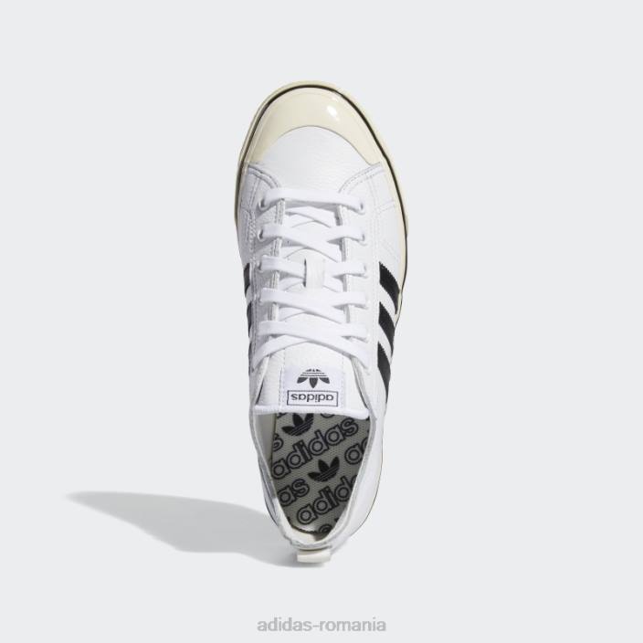 Adidas pantofi albi nizza rf 74 bărbați alb/gumă 2JBN4138