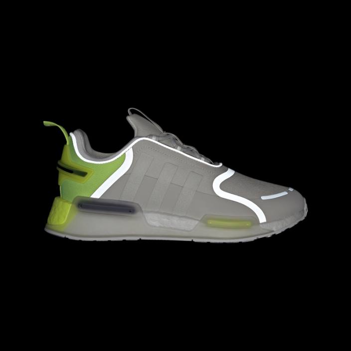 Adidas pantofi albi nmd-r1 v3 bărbați gri/alb 2JBN3919