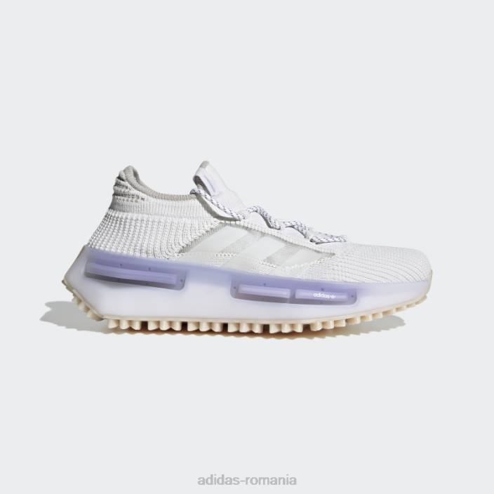 Adidas pantofi albi nmd s1 bărbați alb/violet deschis 2JBN46