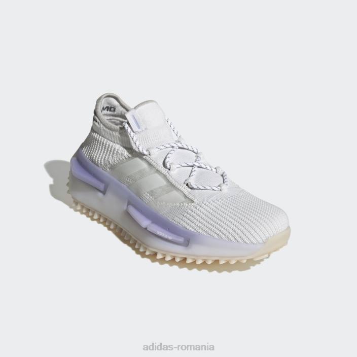 Adidas pantofi albi nmd s1 bărbați alb/violet deschis 2JBN46