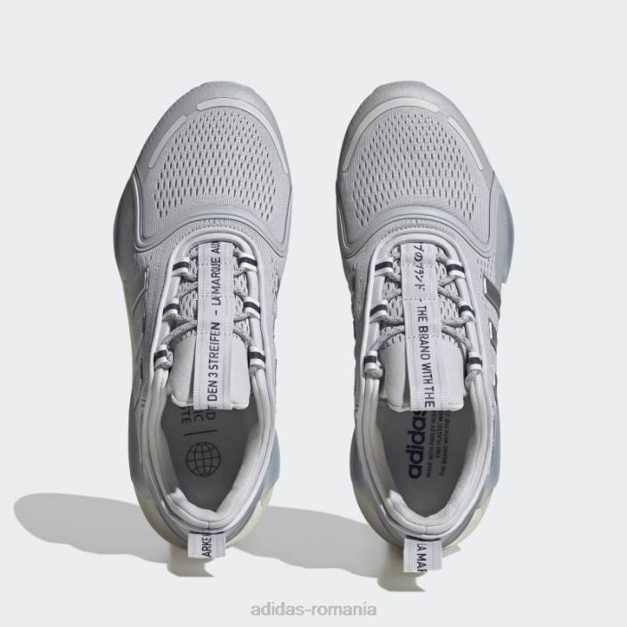Adidas pantofi albi nmd-v3 eleganti bărbați gri/argintiu/alb 2JBN274