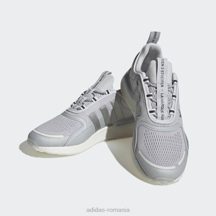 Adidas pantofi albi nmd-v3 eleganti bărbați gri/argintiu/alb 2JBN274