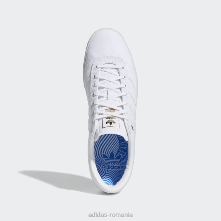 Adidas pantofi albi puig indoor bărbați alb/gumă 2JBN646