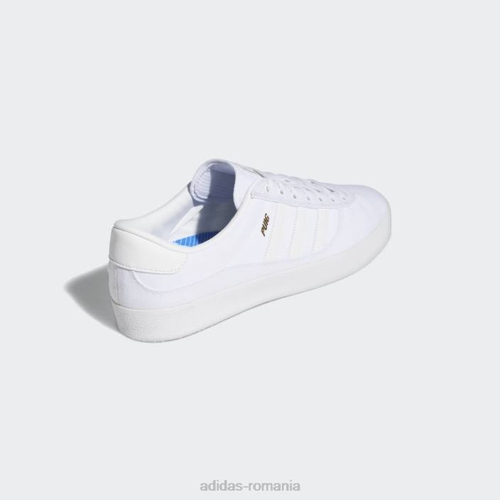 Adidas pantofi albi puig indoor bărbați alb/gumă 2JBN646