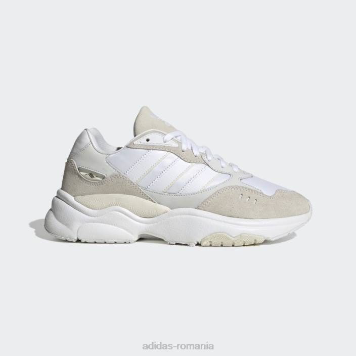 Adidas pantofi albi retropy f90 bărbați alb 2JBN4270