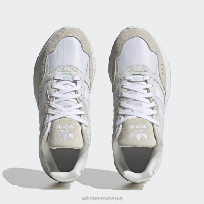 Adidas pantofi albi retropy f90 bărbați alb 2JBN4270