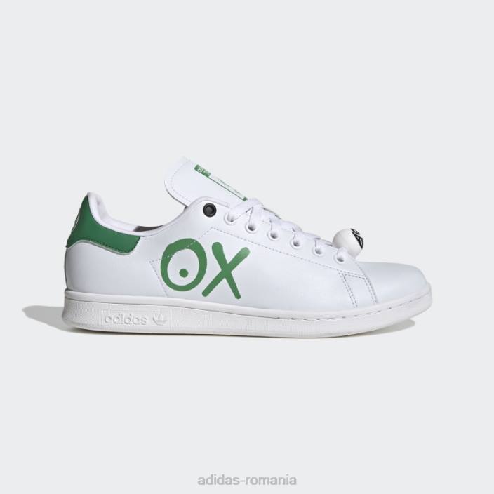 Adidas pantofi albi stan smith x andré saraiva bărbați alb negru 2JBN4283