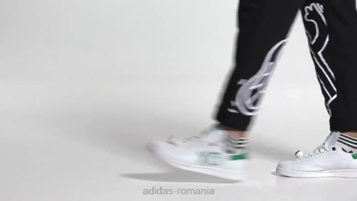 Adidas pantofi albi stan smith x andré saraiva bărbați alb negru 2JBN4283