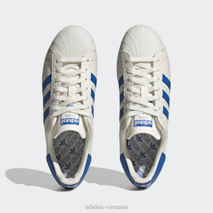 Adidas pantofi albi superstar 82 bărbați pasăre albă/albastru 2JBN4177