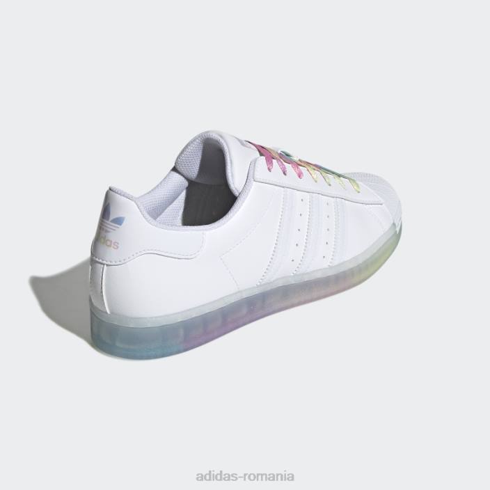 Adidas pantofi albi superstar bărbați alb 2JBN694