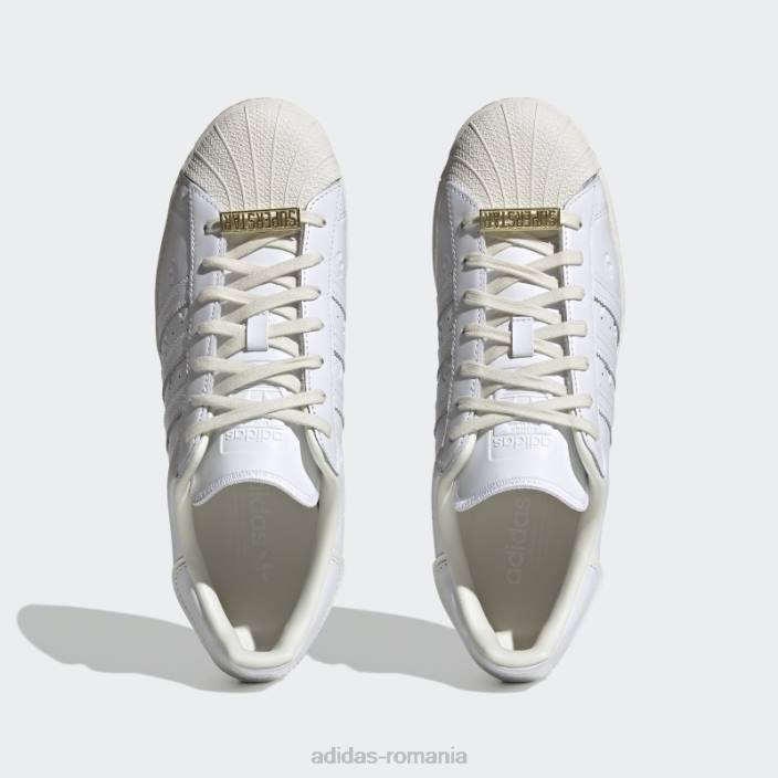 Adidas pantofi albi superstar bărbați alb 2JBN99