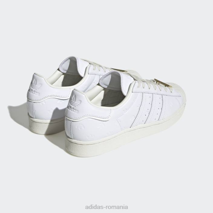 Adidas pantofi albi superstar bărbați alb 2JBN99