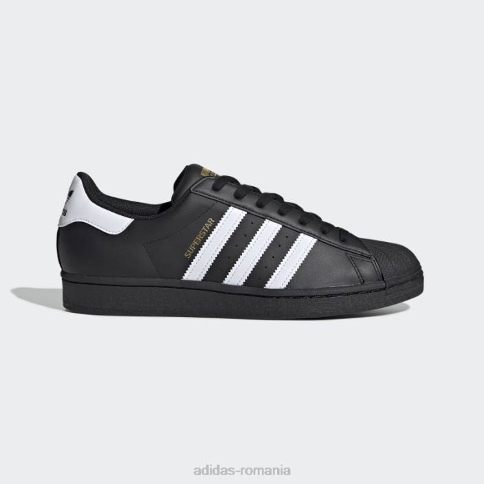 Adidas pantofi albi superstar eleganti bărbați alb negru 2JBN3834