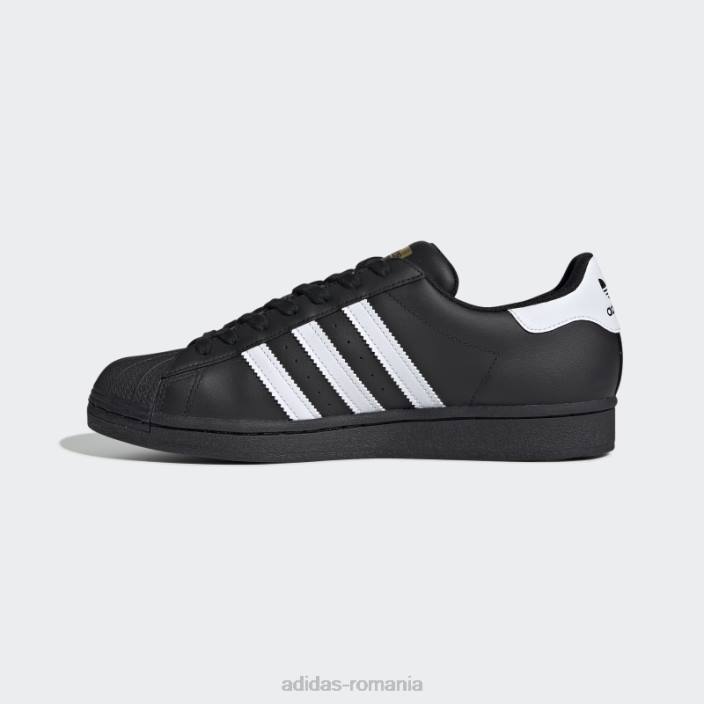 Adidas pantofi albi superstar eleganti bărbați alb negru 2JBN3834