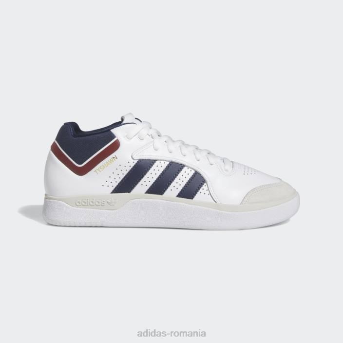Adidas pantofi albi tyshawn adidas bărbați alb/marine/gri 2JBN4131
