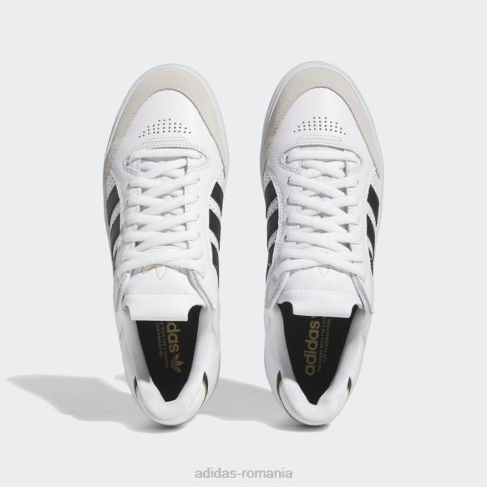 Adidas pantofi albi tyshawn adidas bărbați alb/negru/auriu metalic 2JBN4179