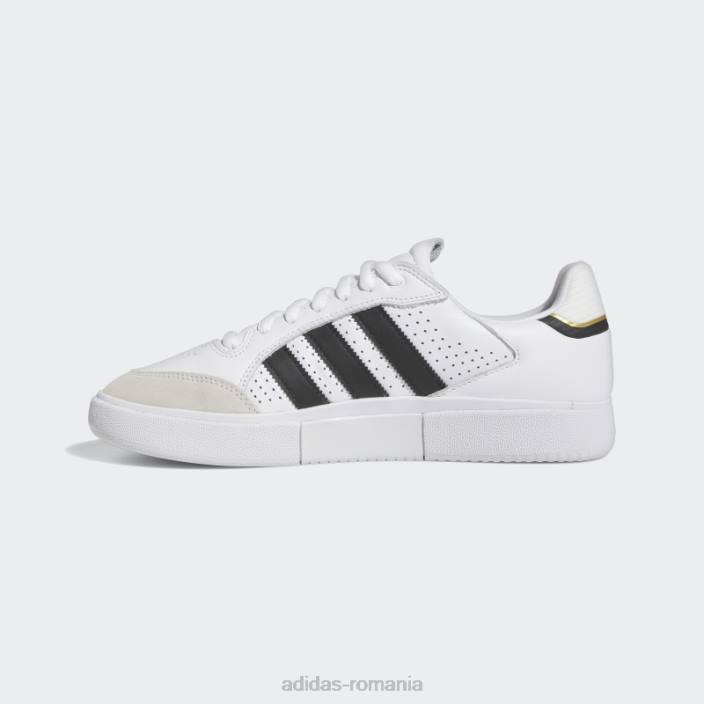Adidas pantofi albi tyshawn adidas bărbați alb/negru/auriu metalic 2JBN4179