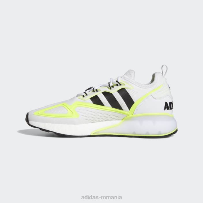 Adidas pantofi albi zx 2k boost bărbați alb/galben/negru 2JBN3659