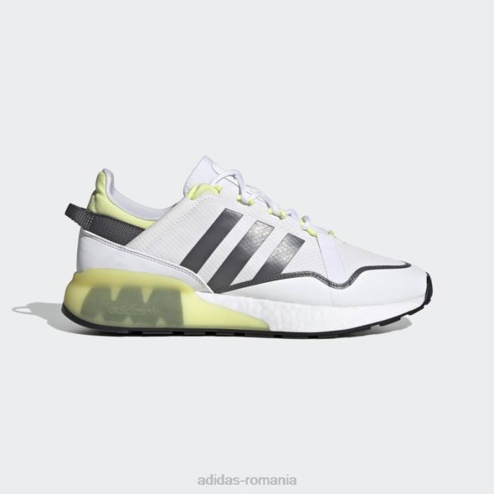 Adidas pantofi albi zx 2k boost pure bărbați alb/gri/galben 2JBN652