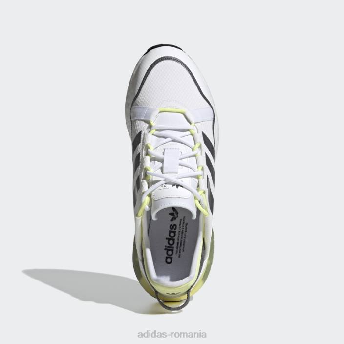 Adidas pantofi albi zx 2k boost pure bărbați alb/gri/galben 2JBN652
