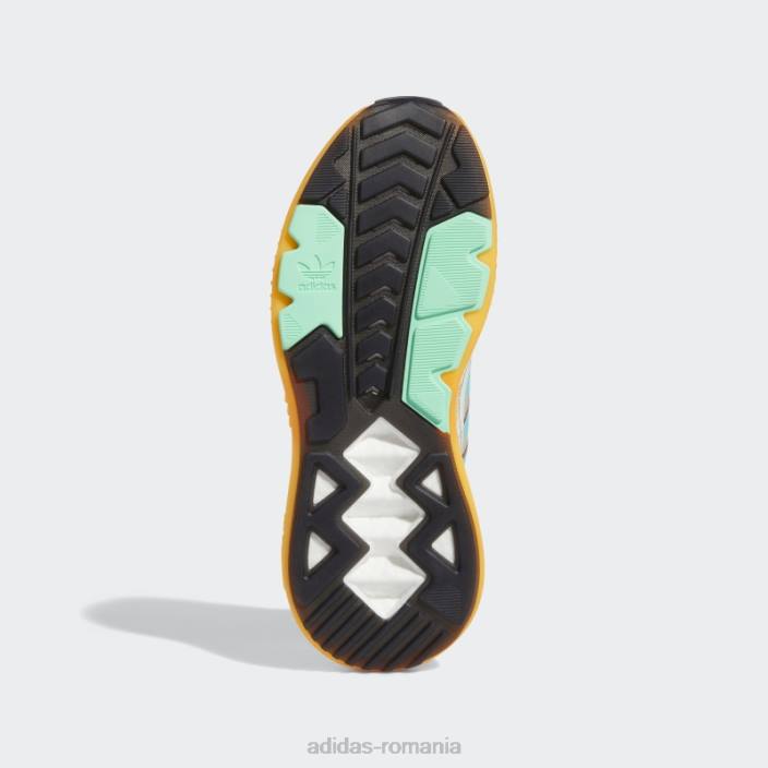 Adidas pantofi albi zx 5k boost bărbați alb/papură de mentă/roșu 2JBN695