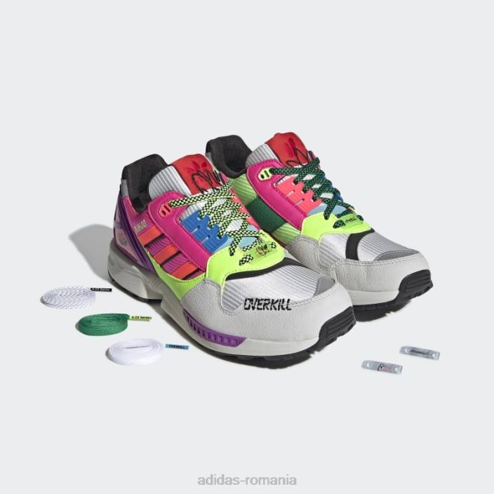 Adidas pantofi albi zx 8500 overkill (the o). bărbați alb/verde/negru 2JBN742