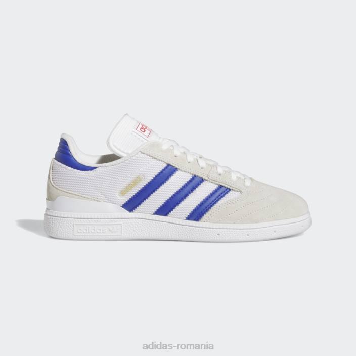 Adidas pantofi busenitz albi bărbați alb/albastru/auriu metalic 2JBN4196
