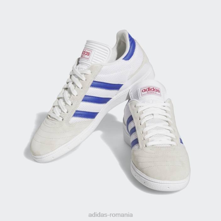 Adidas pantofi busenitz albi bărbați alb/albastru/auriu metalic 2JBN4196