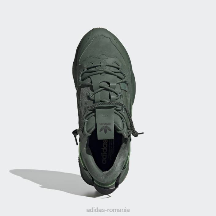 Adidas pantofi cu fermoar ozweego verde oxid bărbați oxid verde/gumă 2JBN12947